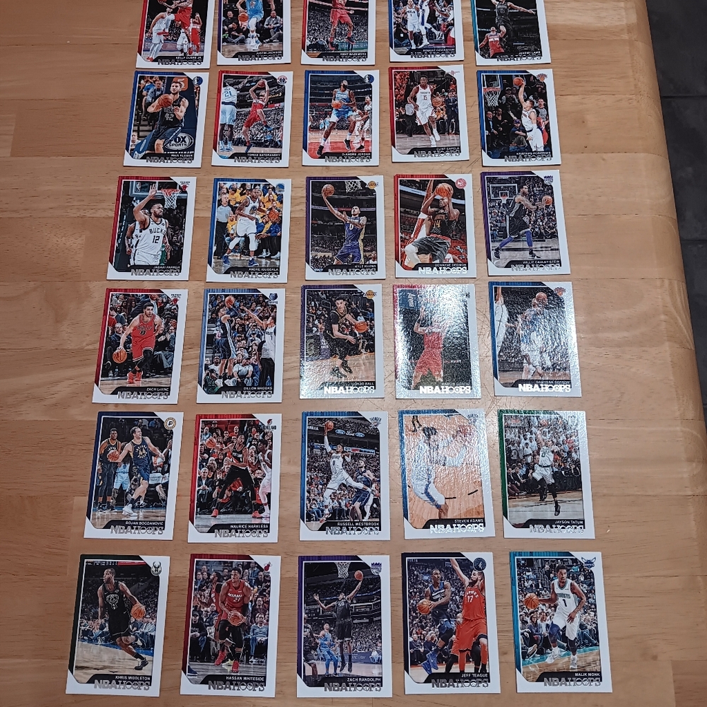 NBA HOOPS 2018-2019 BASKETBALL CARDS GREAT CONDITION